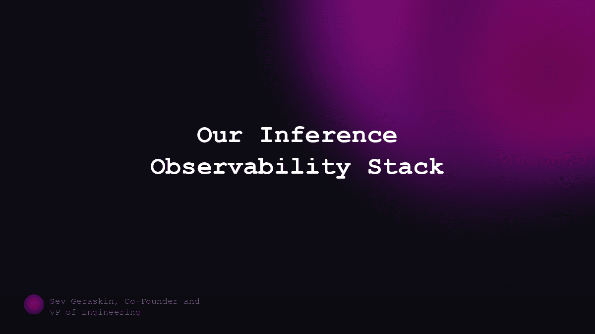 Our inference observability stack: telemetry, benchmarks, and model cards